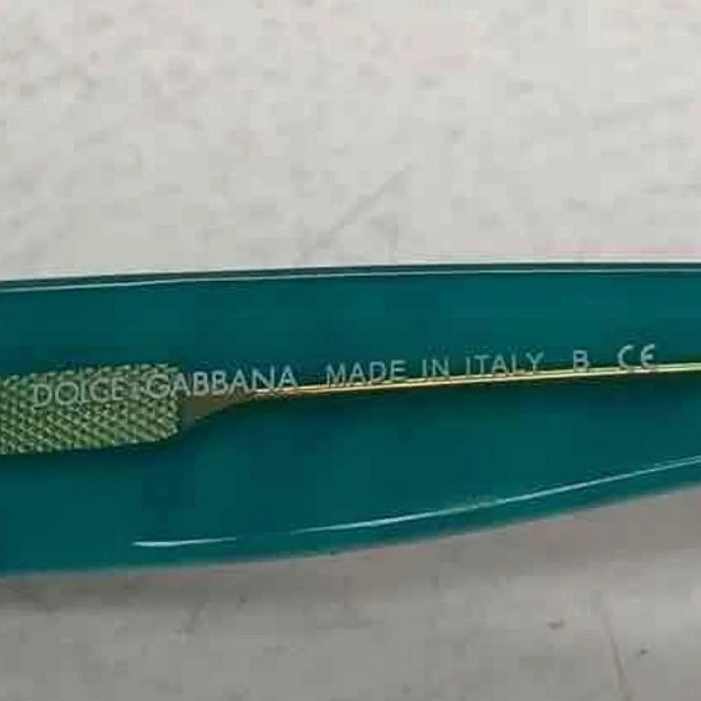 Dolce & Gabbana Teal and Black Sunglasses with COA certificate - Picture 8 of 8